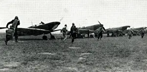 Defences: British air raid defences in action, WW2