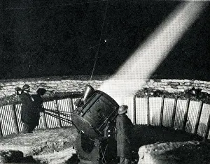 Defences: British air raid defences in action, WW2