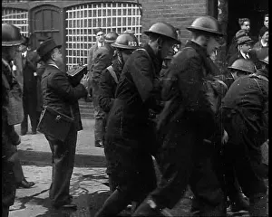 Phoney: British Air Raid Wardens Arriving at a Phoney