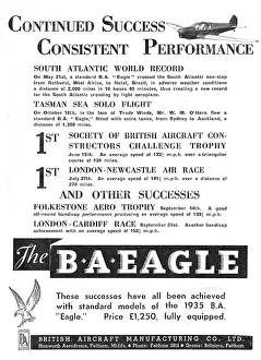 B.a.eagle: British Aircraft B.A.Eagle World Records W.M.O'Hara