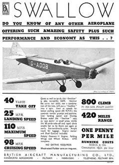 B.a.swallow: British Aircraft B.A.Swallow