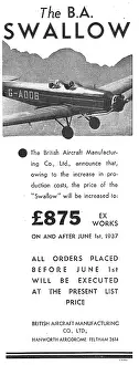 B.a.swallow: British Aircraft B.A.Swallow