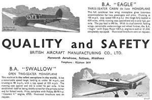 B.a.eagle: British Aircraft B.A.Swallow. B.A.Eagle