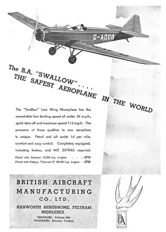 B.a.swallow: British Aircraft B.A.Swallow G-ADDB