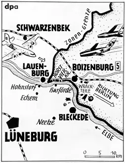 Lauenburg: British airplane shot down by Soviets