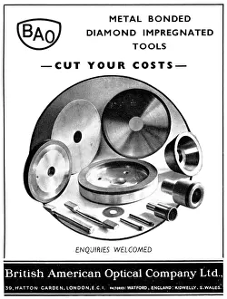Bonded: British American Optical Metal Bonded Diamond Tools