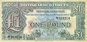 Denomination: British Armed Forces One Pound Banknote