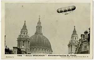 Nulli: British Army Dirigible No 1, Nulli Secundus, over St. Paul's