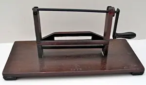 Puttee: British Army Issue puttee-winding machine
