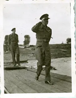 Dusseldorf: British Army Royal Engineers building The Freeman Bridge