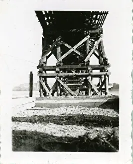 Dusseldorf: British Army Royal Engineers building The Freeman Bridge