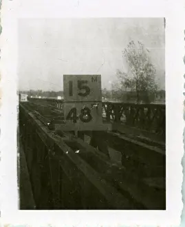 Dusseldorf: British Army Royal Engineers building The Freeman Bridge