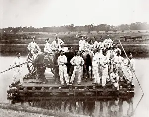 Hisotry: British army soldiers on exercise at Shoeburyness