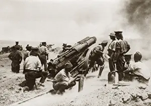 Arras: British artillery in Flanders, 1915