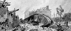 Infantery: British attack during the Battle of the Somme, 1916