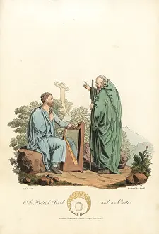 Druidic: British Bard and an Ovate, Druidic priests, of
