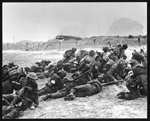 BRITISH ON BEACH