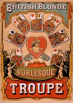 Advertised: British Blondes Troupe introduced Burlesque ?