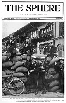 Concession: British blue jackets protecting British concession at Hankow