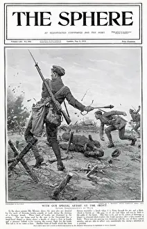 Throwers: British Bomb Thrower at Work 1915