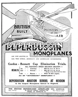 Deperdussin: British Built Deperdussin Monoplanes