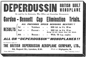 Deperdussin: British Built Deperdussin Monoplanes Win