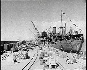 Docked: A British Cargo Ship Docked in an Iranian Port