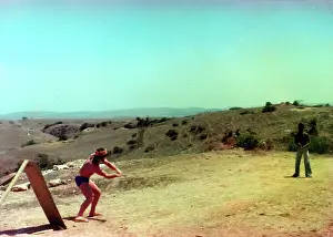 The British Caribbean History Collection: British Caribbean and white men playing cricket in Oman