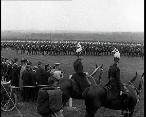 Aldershot: British Cavalry Officers Taking the Salute