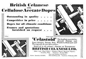 Varnishes: British Celanese Celastoid Aeroplane Dopes & Varnishes