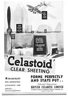Sheeting: British Celanese Celastoid Clear Sheeting