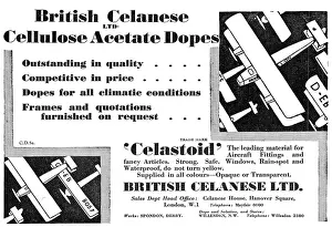 Cellulose: British Celanese Cellulose Acetate Dopes