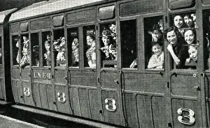 Evacuated: British children evacuated from large towns, WW2