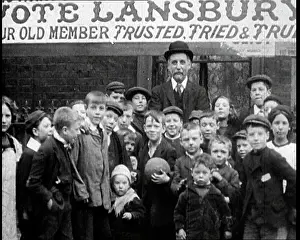 Bromley: British Children Gathering Around British Member