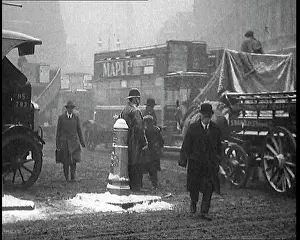 Commute: British Civilians Going About their Daily Commute