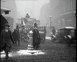 Commute: British Civilians Going About their Daily Commute
