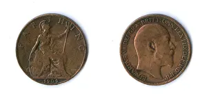 Gill Stoker: British coin, Edward VII farthing