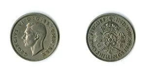 Florin: British coin, George VI florin
