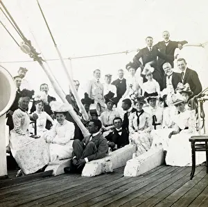 Ropes: British colonial group on board ocean liner