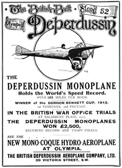 Deperdussin: British Deperdussin Monoplane 1913