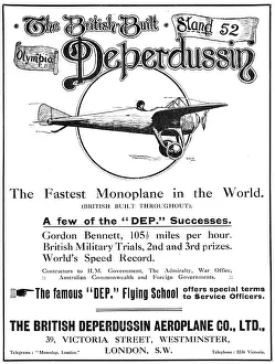 Deperdussin: British Deperdussin Monoplane 1913