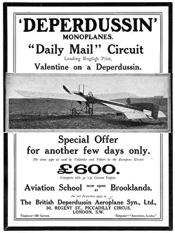 Deperdussin: British Deperdussin Monoplane - Aviation School Brooklands