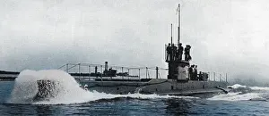 Lucinda Gosling Collection: British E class submarine, WW1