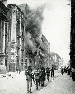 Catania: British Eighth Army in Catania, Sicily, WW2