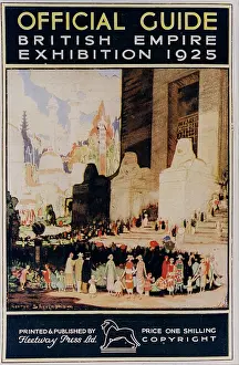 British Empire Exhibition guide 1925 lions at steps
