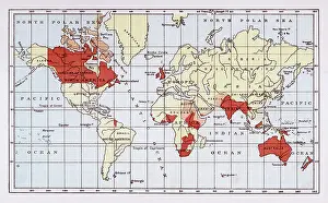 Extent: British Empire Map 1880