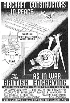 Nameplate: The British Engraving & Nameplate Manufacturing Co