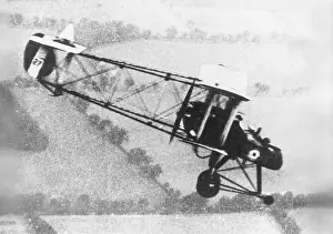 Fe2b: British FE2B bomber in flight, WW1
