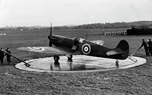 Measured: British fighter plane Spitfire, ca. 1940