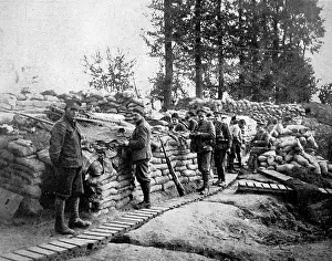Duckboard: A British firing-line trench